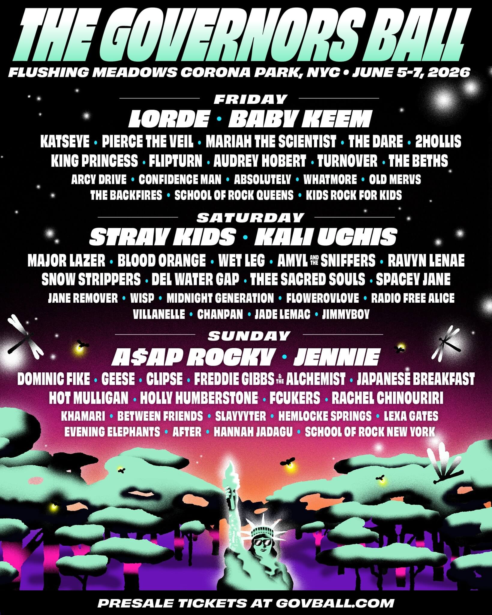 Gov Ball 2026 lineup 